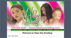 Desktop Screenshot of habyhairbraiding.com